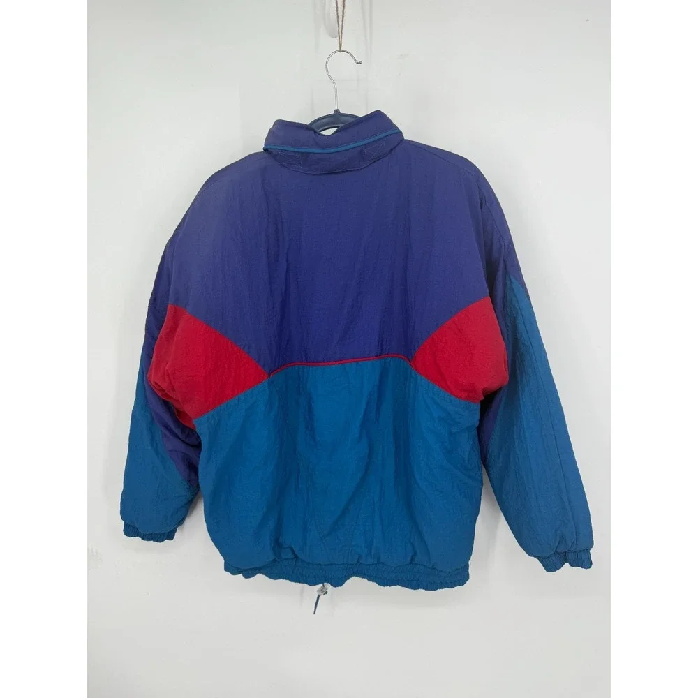 Vintage 90s Adidas Colorblock Puffer Jacket Windbreaker Ski Size S Street‎ Retro